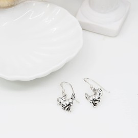 AeraVida Majestic Wild and Free Mustang or Running Stallion Horse .925 Sterling Silver Western Inspired Fishhook Dangle Earrings| Horse Dangle Earrings | Dangle Earrings