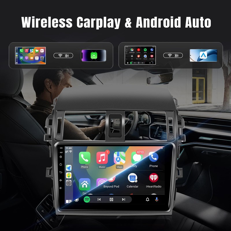 Leadfan Carplay for Toyota Corolla 2009-2013 Car Radio Wireless CarPlay