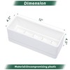 D'vine Dev 12 Inch Window Box Planter, Rectangle Plastic Herb