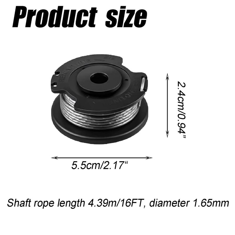 Wzenclave 5pcs Replacement Trimmer Spool Compatible with Hyper Tough,Weed Eater