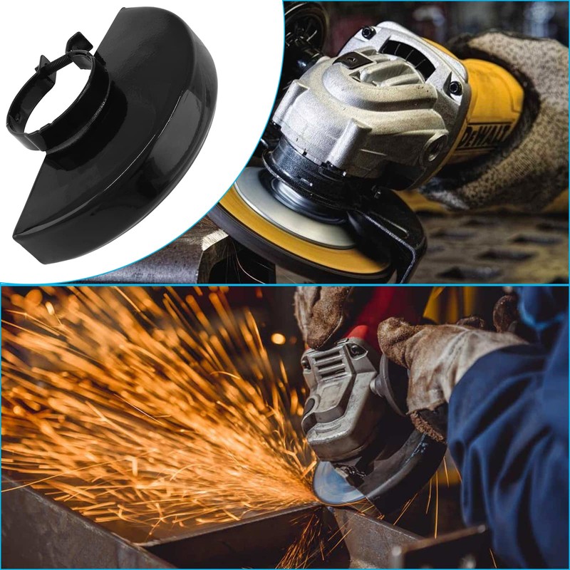 Jiozermi 2Pcs Metal Angle Grinder Guard, Black Adjustable Angle Grinder
