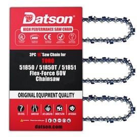 3PC 16 Inch Chainsaw Chain for TORO 51850 Flex-Force 60V Chainsaw, 16" Replacement Chain for Toro 51850 / 51850T / 51851 Chainsaw