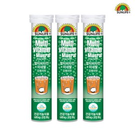 Sunlife (bag) (Sunlife) Multivitamin + Mineral Orange Flavor (4400mg x 20 tablets) x 3 / 썬라이프(백) (썬라이프) 멀티비타민+미네랄 오렌지맛 (4400mg x 20정) x 3