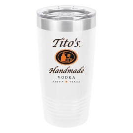 Polar Camel Titos 20oz Tumbler - Ringneck Stainless Steel Tumbler Insulated Cup - Vacuum Insulated Tumbler with Clear Lid - Great Travel Tumbler - Premium Quality Stainless Steel Tumblers