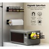 SlimmKISS Magnetic Spice Rack Holder Paper Towel Holder with Hook