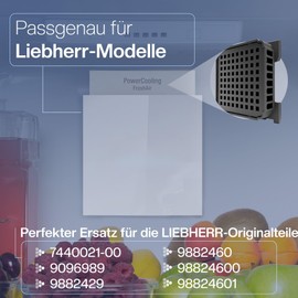 2 Filters for Liebherr Fresh Air Fridge - Activated Carbon Filter Replaces 7440021-00 [9096989, 988246001, 988246000, 9882429]