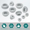 sourcing map 12Pcs Rubber Grommets, Mount Dia 10.5mm ID 7.5mm