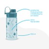 Trinkflasche BPA-frei 550 ml, auslaufsicher und Kohlensäure geeignet, spülmaschinengeeignet, Regenbogen