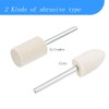 Luo ke 100 Pcs Compressed Wool Felt Polishing Head Tool