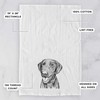 Inkopious Bare Onyx The Black Labrador Retriever Tea Towel, Dishcloth,