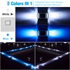 VOLISUN Solar Driveway Lights 4-Pack, 2 Colors in 1, LED
