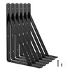 Heavy Duty Shelf Brackets 12 x 8 inches, 6 Pack