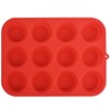 Zuvo Silicon Muffin Tray 12 Cups - Non Stick Baking