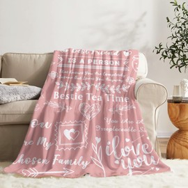 CHARMIBLE Friend Blanket Gifts for Women Men, Soft Blanket Gifts for Friend, Birthday Blanket Gifts for Friend, Graduation Going Away Gifts for Friends, 50'' x 60'' Blanket Gifts for Friend