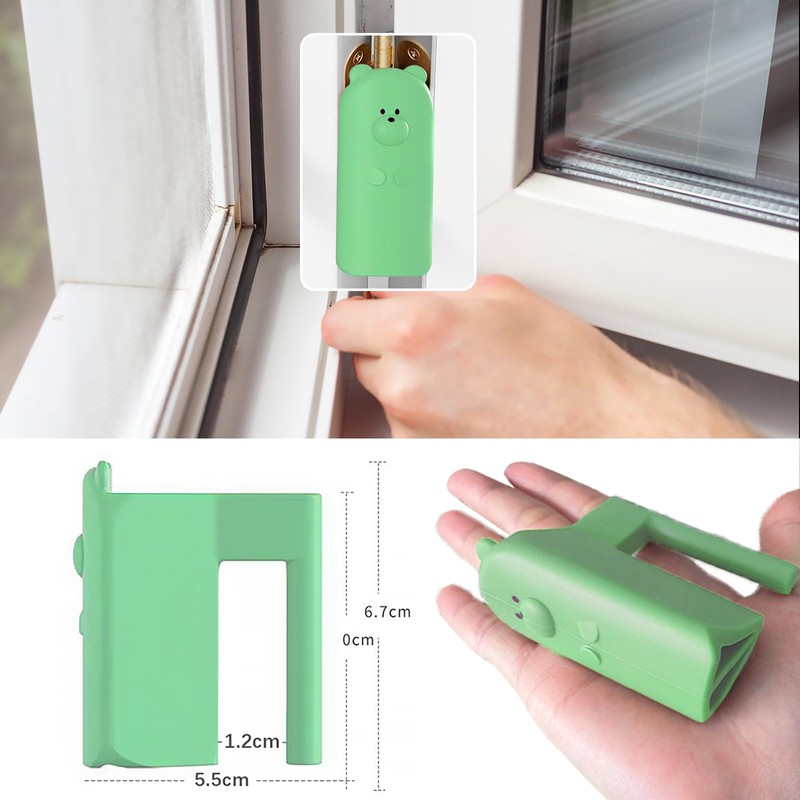Door Pinch Guard,Slam Stoppers,Soft Stopper Hinge,Hanging Rubber Wedge,Green,2PCS