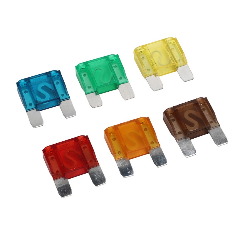 24Pcs Automotive Fuse Assortment Kit with Storage Box Zinc Alloy