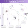 NUEYiO 12X Magnifying Glass with Light and Stand, 3-Color Stepless