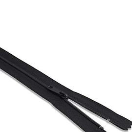 Bolsa de nailon con cierre de 30,5 cm, color negro, para costura y manualidades