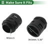 Partuto M32x1.5 Cable Glands 34.5mm / 1.36" Bellows Quick Connector