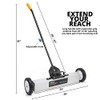 NEIKO 53416A 24” Rolling Magnetic Sweeper with Wheels, 50 Pound
