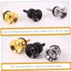 Kisangel 18pcs Guitar End Pins Durable Metal Strap Locks for