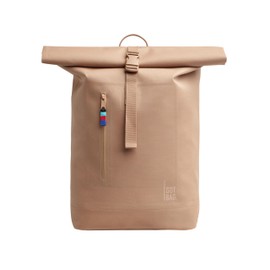 GOT BAG - ROLLTOP LITE Backpack, Hiking & Travel with a 15” Laptop Sleeve, Eco-Conscious Bag Made of Recycled Ocean Impact Plastic™ (Driftwood Color)