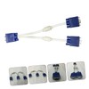 LABRIMP 2pcs Vga Video Cable Monitor Dual Adapter Vga Splitter