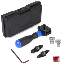 efuturetime Brake Line Flaring Tool 3/16 Inch & 1/4 Inch Tool Set for Double Flare, Universal Flaring Tool with Tool Box for Hydraulic Lines