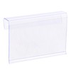 sourcing map Label Holder L Shape 60x40mm Clear Plastic for