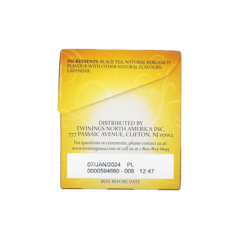 Twinings Tea, Earl Grey Lavender, 20 Count (Pack of 6)