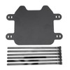Motorcycle Front Number Plate Matte Black, Easy to Install License