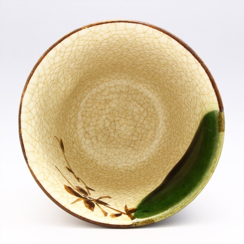 Seto Ware 加藤 Six Samurai near 猪口 Webbing Flower Ivy