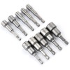 TIMESETL 6-15mm Magnetic Nut Setter Driver Drill Bit Set 1/4