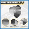A ABSOPRO Car Mandrel Exhaust Bend Elbow Pipe 304 Stainless