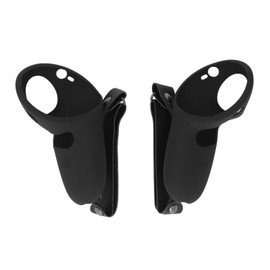 2pcs Touch Controller Grip Cover Silicone Grip Cover Protector with Knuckle Straps for Meta Quest Pro Black
