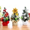 3Pcs Mini Christmas Trees Artificial Table Tops Frost Trees Xmas