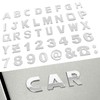 SWQS 40PCS Custom Car Decal, 3D Chrome Letters Emblem, DIY