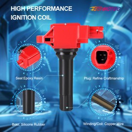 FIREMOTOO Paquete de 4 bobinas de encendido compatibles con Subaru WRX BRZ 2.0L Outback Legacy 2.5L 2015-18 Forester Scion FRS 2.0L 2.5L 2015-16 Crosstrek Hybrid 2.0L 22433-AA70A 22433-AA700 UF74477,