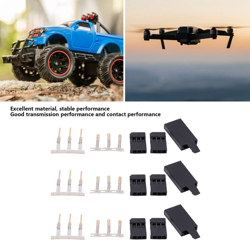 50PCS Servo Receiver Connector Plug with Lock and Male Female