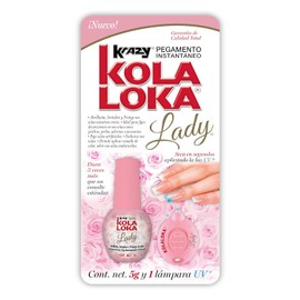 Kola Loka Lady - Pegamento Instantáneo para Uñas con Aplicador UV