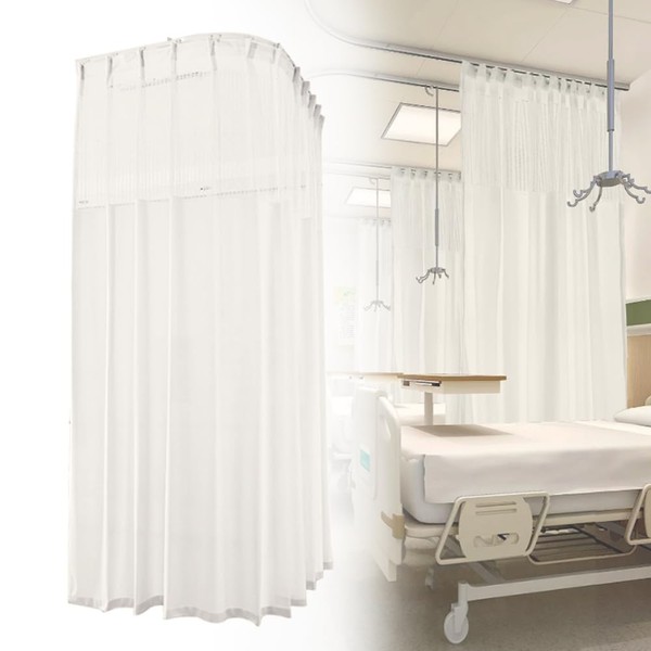 GBH-MED Curtain with Flat Hooks, Patients Room Ward Privacy Curtain,