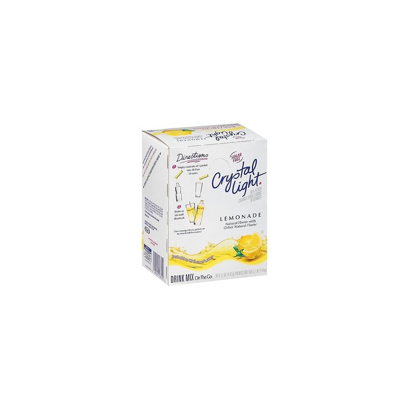 Flavored Drink Mix, Lemonade, 30 .17oz Packets/Box