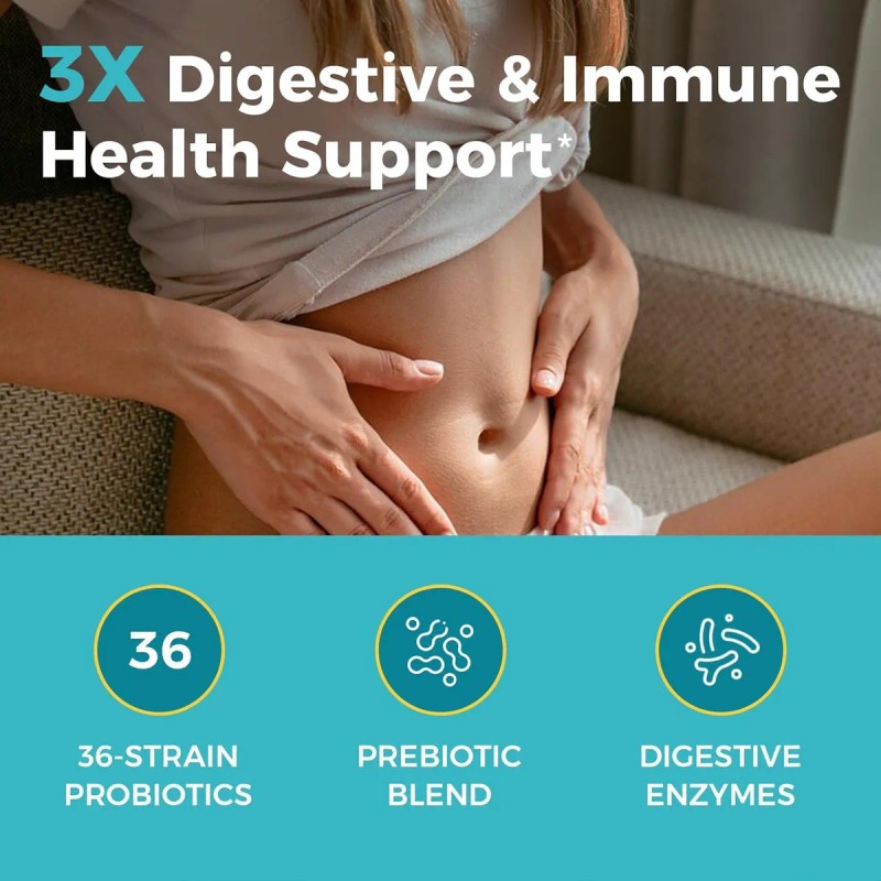 Probióticos Newrhythm 30 Cápsulas Digestión Y Energía