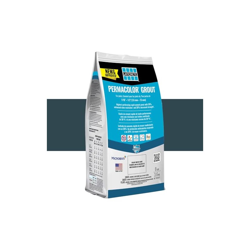 LATICRETE PERMACOLOR Grout Raven 8LB
