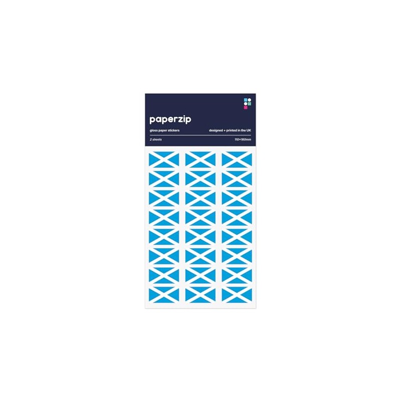 PAPERZIP - Scotland Flags (Saint Andrew's Cross, Saltire) – 48