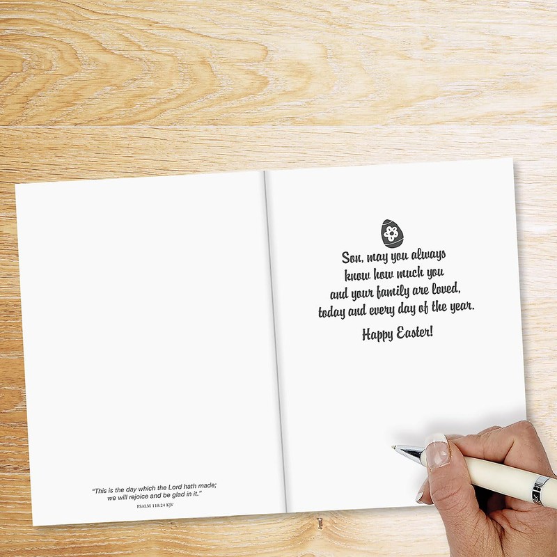 Current For a Wonderful Son Religious Easter Greeting Card -