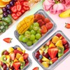 50 Pack Aluminum Pans with Lids Foil Pans with Covers