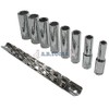 9PC 3/8 DEEP AF SOCKETS + RAIL