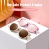 Vcarsian Cute Kids Polarized Sunglasses,Baby Sun Glasses with Strap for