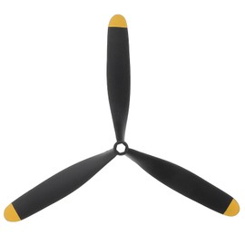 KICHOUSE 3 Propeller for RC Airplane Models Replacement Propeller with Adapter Toy Plane Part for Aircraft Essential Accessory Multi-Rotor Nylon Black